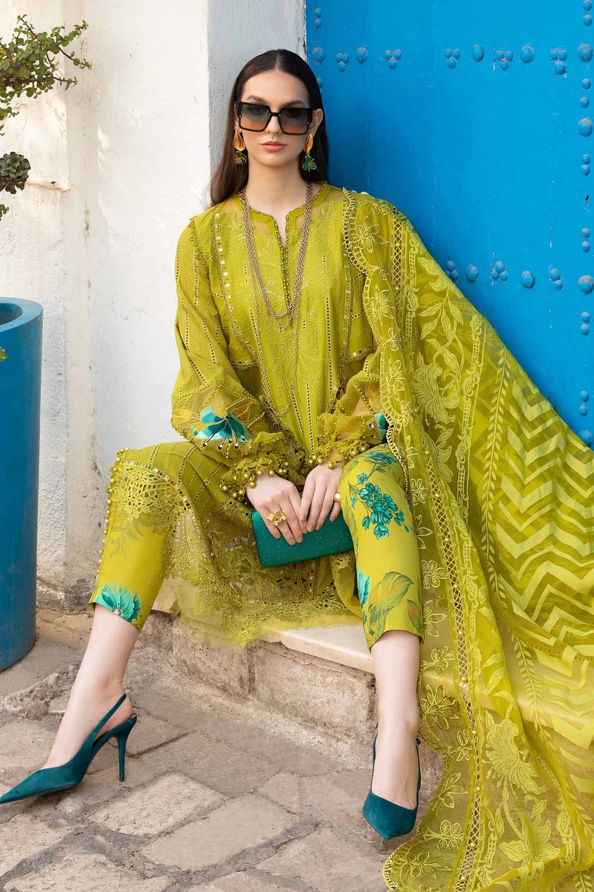 Maria B Eid Collection Unstitched Luxury Lawn D-2408-A