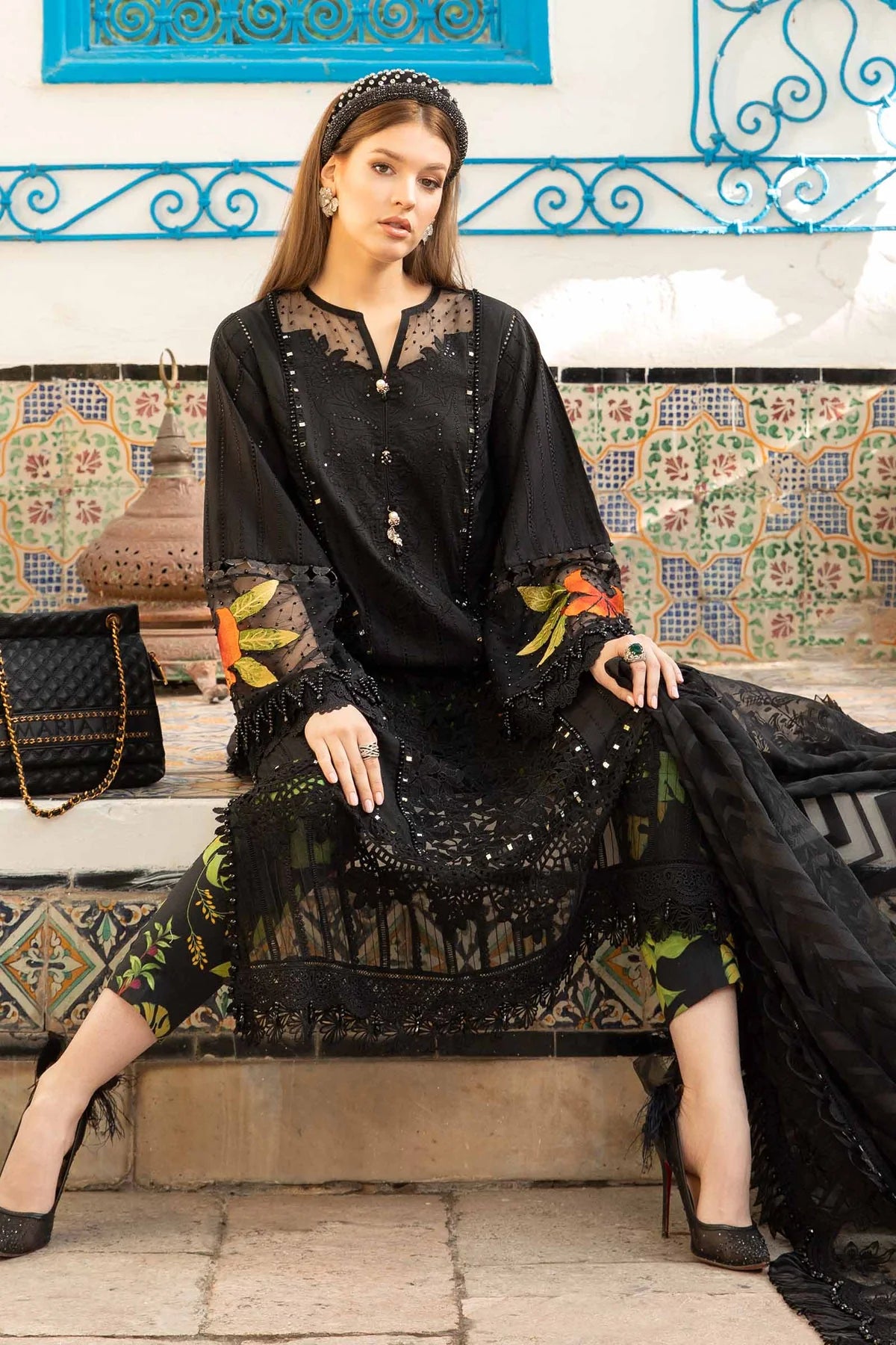 Maria B Eid Collection Unstitched Luxury Lawn D-2408-B