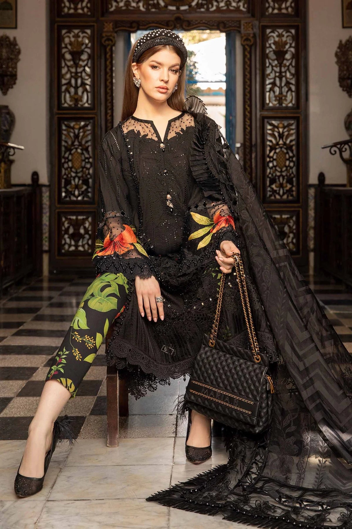 Maria B Eid Collection Unstitched Luxury Lawn D-2408-B