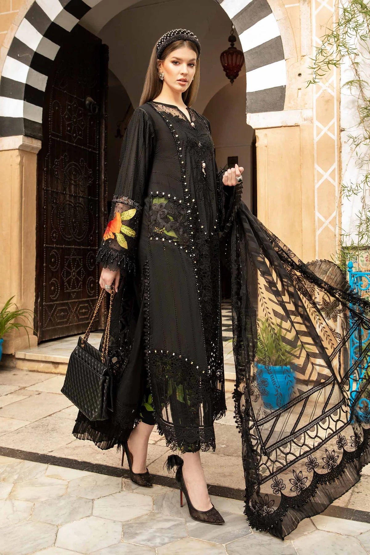 Maria B Eid Collection Unstitched Luxury Lawn D-2408-B