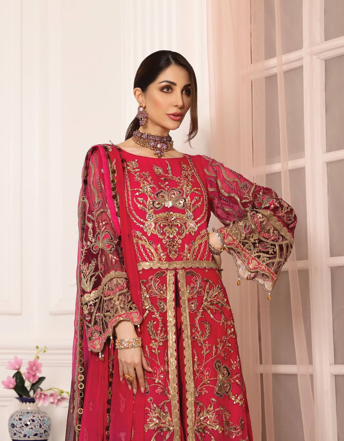 Emaan Adeel Embroidered Luxury Chiffon LR-05-Lamour