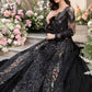 MARIA. B UNSTITCHED MBROIDERED BLACK BD-2802
