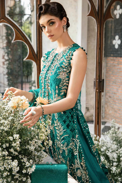 MARIA. B UNSTITCHED Embroidered | BD-2806 | Sea Green