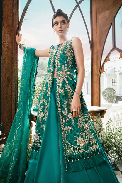 MARIA. B UNSTITCHED Embroidered | BD-2806 | Sea Green