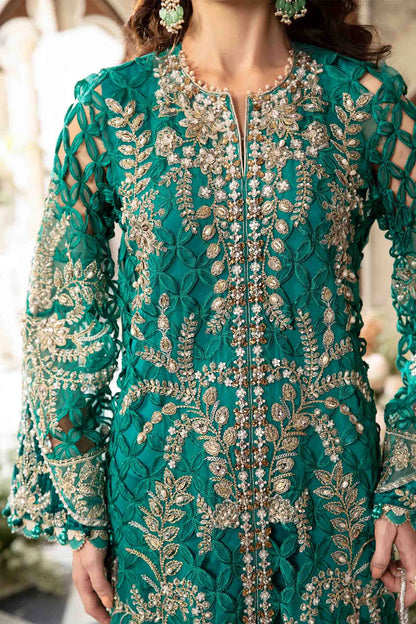 MARIA. B UNSTITCHED Embroidered | BD-2806 | Sea Green