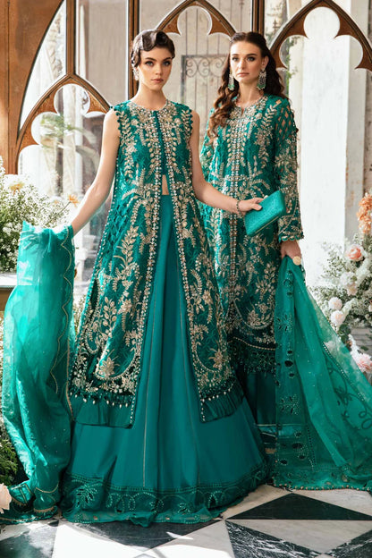 MARIA. B UNSTITCHED Embroidered | BD-2806 | Sea Green