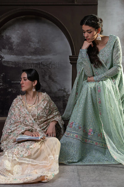 MUSHQ QALA KAMDAANI COLLECTION HANIYA MINT GREEN