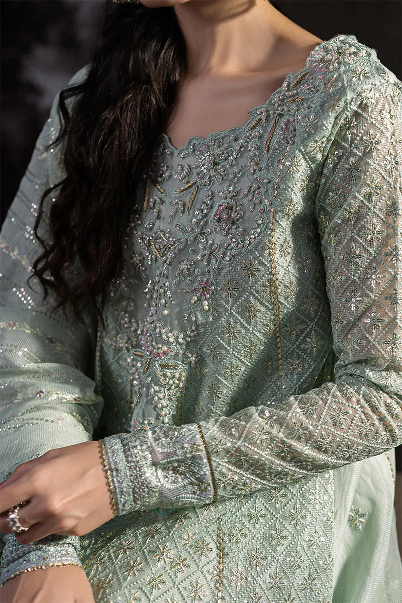 MUSHQ QALA KAMDAANI COLLECTION HANIYA MINT GREEN