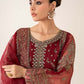 MARIA. B Embroidered Organza SF-PF25-08-Maroon