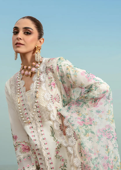 Saira Shakira by Crimson Luxury Lawn24 D4B Dove's Song - Cloud